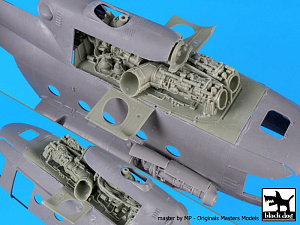 Additions (3D resin printing) 1/48 Mil Mi-8MT engines (designed to be used with Zvezda kits) 