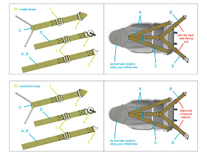 WWII Red Army AF Seatbelts Type 2 (with metal buckles) (All kits)