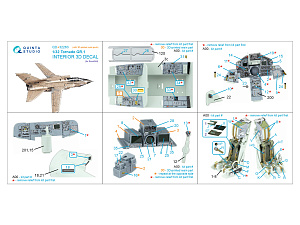 Tornado GR.1 3D-Printed & coloured Interior on decal paper (Revell) (with 3D-printed resin parts)
