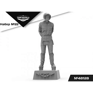Figures (resin) 1/48 PILOTS OF THE Russian Aerospace Forces (PPK-3, ZSH-7) Set No. 22 (Temp Models)