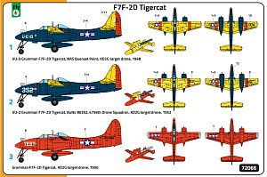Model kit 1/72 Grumman F7F-2D Tigercat drone control (FLY)