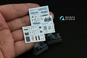 Su-17UM3 3D-Printed & coloured Interior on decal paper (Modelsvit) (with 3D-printed resin part)