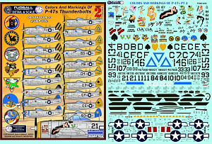 Decal 1/48 Colors and Markings of Republic P-47N Thunderbolt (Furball Aero-Design)