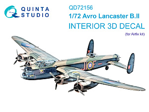 Avro Lancaster B.II 3D-Printed & coloured Interior on decal paper (Airfix)