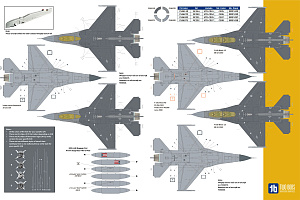 Decal 1/48 General-Dynamics F-16A/F-16B Vipers of the Caribbean (Two Bobs)