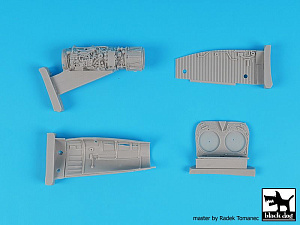 Additions (3D resin printing) 1/48 Sepecat Jaguar Big set (designed to be used with Kittyy Hawk Models kits) 