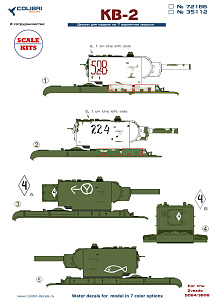 Decal 1/35 KV-2 (Colibri Decals)
