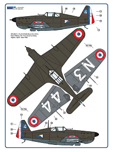 Decal 1/72 Curtiss H75A-1 Hawk & Morane-Saulnier MS-406C.I (AML)