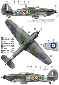 Decal 1/72 310th Squadron RAF, Part I / Hawker Hurricane Mk.I (AML)
