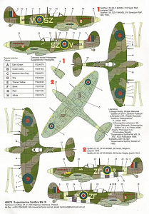 Decal 1/32 Supermarine Spitfire Mk.IX (3) (Techmod)