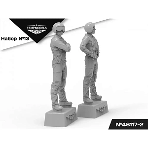 Figures (resin) 1/48 PIlots of the Russian Aerospace Forces (SVO) PSO SET No.13-2 (Temp Models)