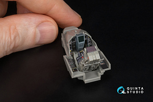 Dassault Rafale C/M 3D-Printed & coloured Interior on decal paper  (Revell) (with 3D-printed resin parts)