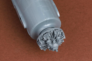 Additions (3D resin printing) 1/48 Grumman F4F-4 Wildcat engine set (designed to be used with Eduard kits)