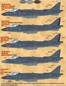 Decal 1/48 Jump Jets Part II [McDonnell-Douglas AV-8B Harrier II] (Furball Aero-Design)