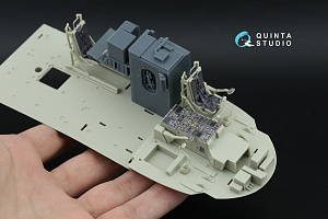 SH-60F Seahawk 3D-Printed & coloured Interior on decal paper (Kitty Hawk) (with 3D-printed resin parts) 