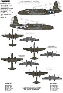 Decal 1/32 Douglas A-20G Havoc Collection (4) (Xtradecal)