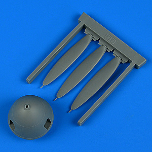Additions (3D resin printing) 1/32 Messerschmitt Bf-109F-2 propeller (designed to be used with Hasegawa and Revell kits)