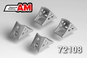 Additions (3D resin printing) 1/72 Pads for landing gear wheels, set No. 1, size 575х340х310 mm (Advanced Modeling) 