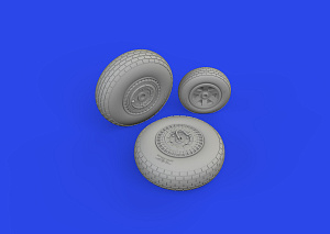 Additions (3D resin printing) 1/48 Martin B-26B Marauder wheels 1/48 (designed to be used with ICM kits)