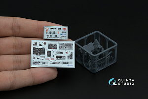 MiG-21PF 3D-Printed & coloured Interior on decal paper (Eduard) (with 3D-printed resin parts)