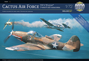 Model kit 1/72 F4F-4 Wildcat and bell P-400/P-39D Airacobra (Arma Hobby)