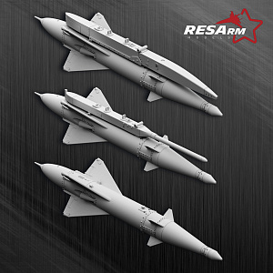 Additions (3D resin printing) 1/48 RS-2U  Air-to-air missile (RESArm)