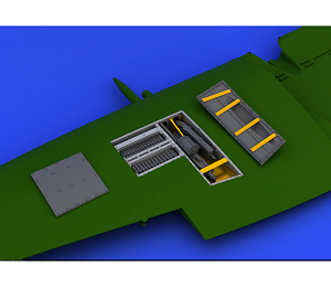 Additions (3D resin printing) 1/48 Spitfire Mk. IX Advanced (designed to be used with Eduard kits)