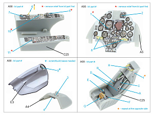A-4E Skyhawk 3D-Printed & coloured Interior on decal paper (Hobby Boss)