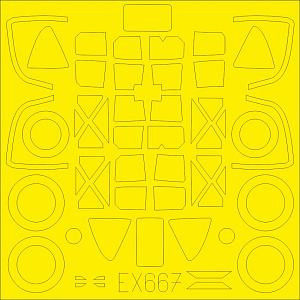 Paint Mask 1/48 Lockheed P-38F/G Lightning TFace (inside & outside) (Tamiya)