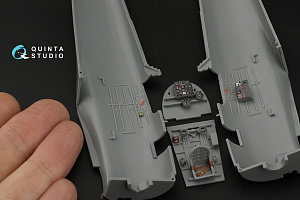 Nakajima Ki-44 3D-Printed & coloured Interior on decal paper (Hasegawa)