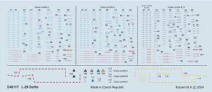 Decal 1/48 L-29 stencils (EDU/AMK)