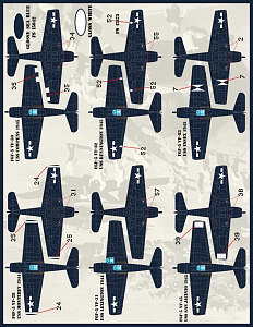 Decal 1/48 Colors and Markings of US Navy F6F Hellcats Part 2 (Furball Aero-Design)