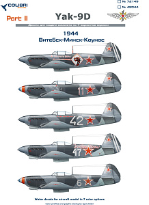 Decal 1/48 Yak - 9D part II (Colibri Decals)