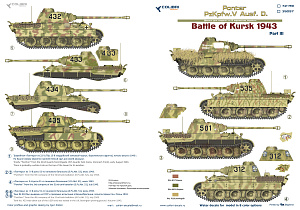 Decal 1/72 Pz.Kpfw.V Panter Ausf. D Battle of Kursk1943 - Part III (Colibri Decals)