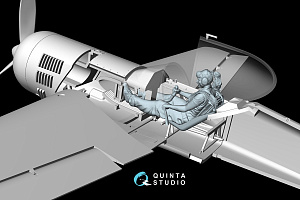 Svetlana sitting in SU-31 (Quinta Models)
