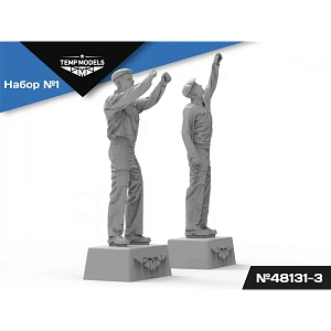 Figures (resin) 1/48 Russian Aerospace Forces Technicians. SET No. 1-3 (Temp Models)