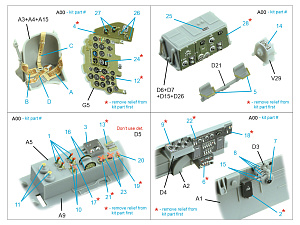 Mitsubishi J2M3/5/6 Raiden 3D-Printed & coloured Interior on decal paper (Hasegawa)