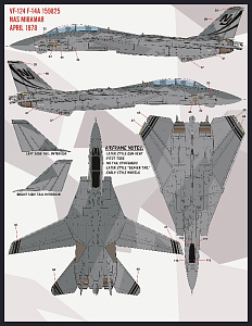 Decal 1/48 'Colors and Markings of US Navy Grumman F-14s Part VII'  (Furball Aero-Design)