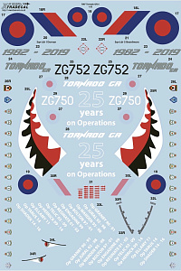 Decal 1/32 RAF Panavia Tornado GR.4 (3)(Xtradecal)