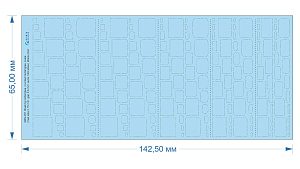 Riveting rectangles, rounded rectangles and ovals (rivet size 0.15 mm, gap 0.6 mm, suits 1/48), Black color