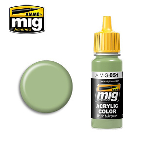 Acrylic paint LIGHT GREEN KHV-553M (Ammo Mig) (17ml) 
