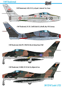 Model kit 1/72 Republic F-84F Thunderstreak (Sword)