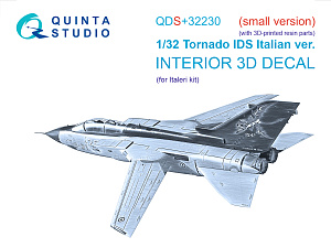 Tornado IDS Italian 3D-Printed & coloured Interior on decal paper (Italeri) (Small version) (with 3D-printed resin parts)