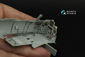 SBD-5 Dauntless/A-24B Banshee Pilot's cockpit 3D-Printed & coloured Interior on decal paper (Accurate Miniatures/Academy/etc)