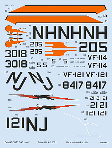 Decal 1/48 F-4B NAVY (TAM)