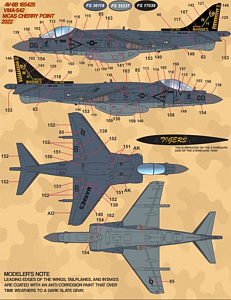 Decal 1/48 Jump Jets Part II [McDonnell-Douglas AV-8B Harrier II] (Furball Aero-Design)