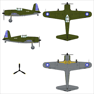 Model kit 1/72 Vultee P-66 Vanguard (Dora Wings)