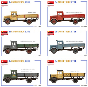 Model kit 1/35 3t Cargo Truck L701 (MiniArt)
