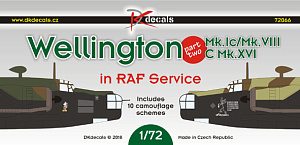 Decal 1/72 Vickers Wellington in RAF Service, Pt.2 (DK Decals)