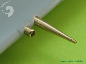 Aircraft detailing sets (brass) 1/72 Supermarine Spitfire E wing early - Hispano 20mm and .50cal in fairings (two versions)